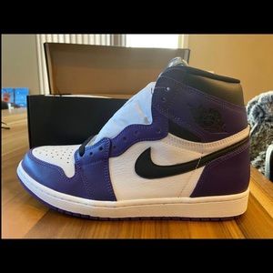 Brand new retro 1 high og court purple